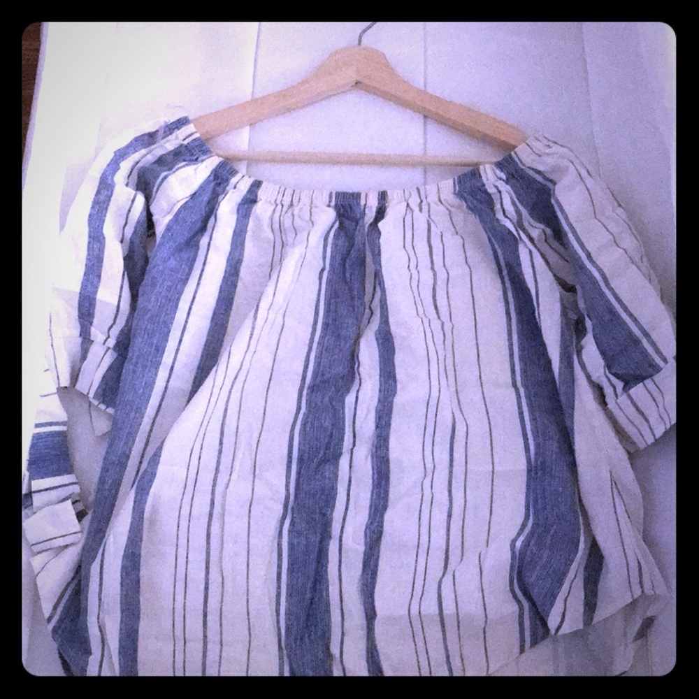 Stylish White & Baby Blue shirt